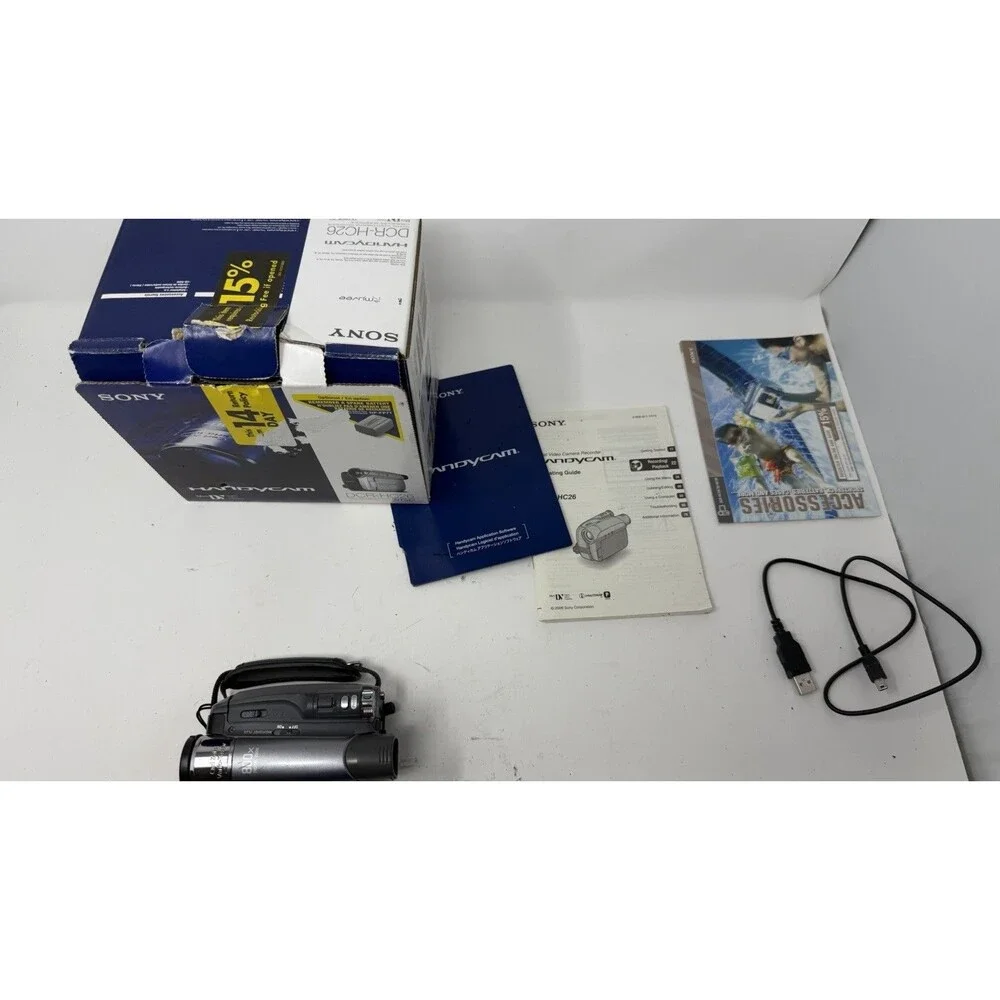 Sony Handycam DCR-HC26 Digital Video Camera Recorder For Parts Or Repair